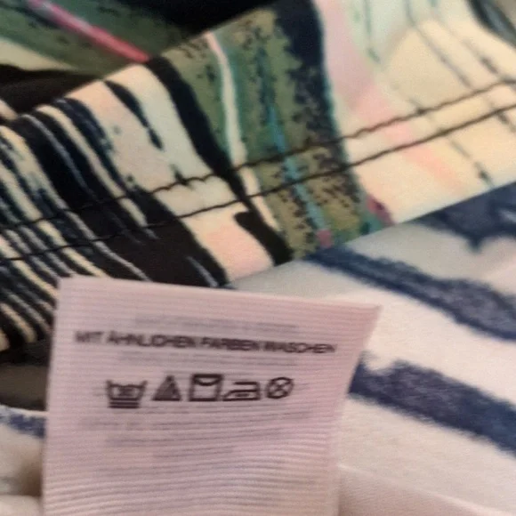 RACHEL Rachel Roy Michele South Beach Stripe Racer Back Hi Low Tank Dress M - Picture 15 of 16